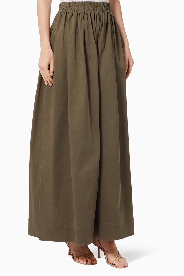 

Mia Side Slit Maxi Skirt, Brown