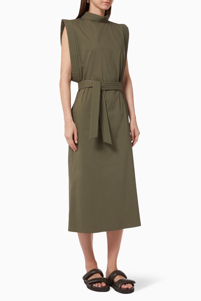 

Stella Cotton Poplin Dress, Brown