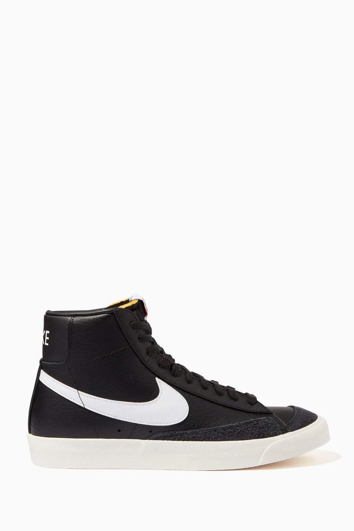 

Blazer Mid '77 Vintage Sneakers in Leather, Black