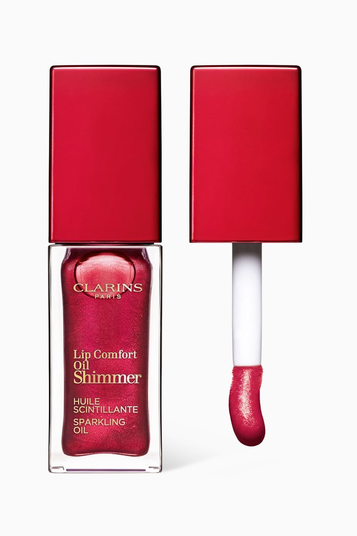08 Burgundy Wine, Lip Comfort Oil Shimmer, 7ml, Multicolour