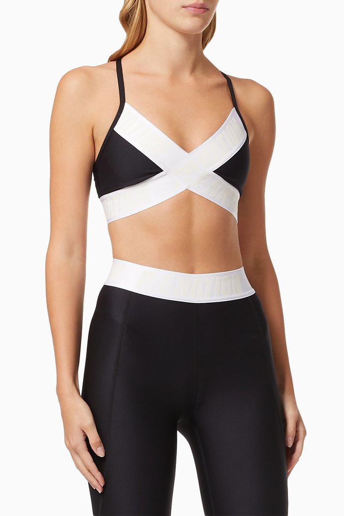 

Front Runner Sports Bra in Recycled Polyester, Black