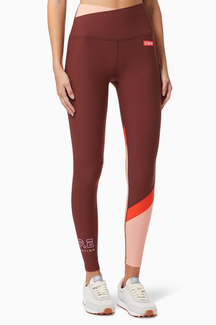 

Point Forward Leggings in Cotna Polyester, Red