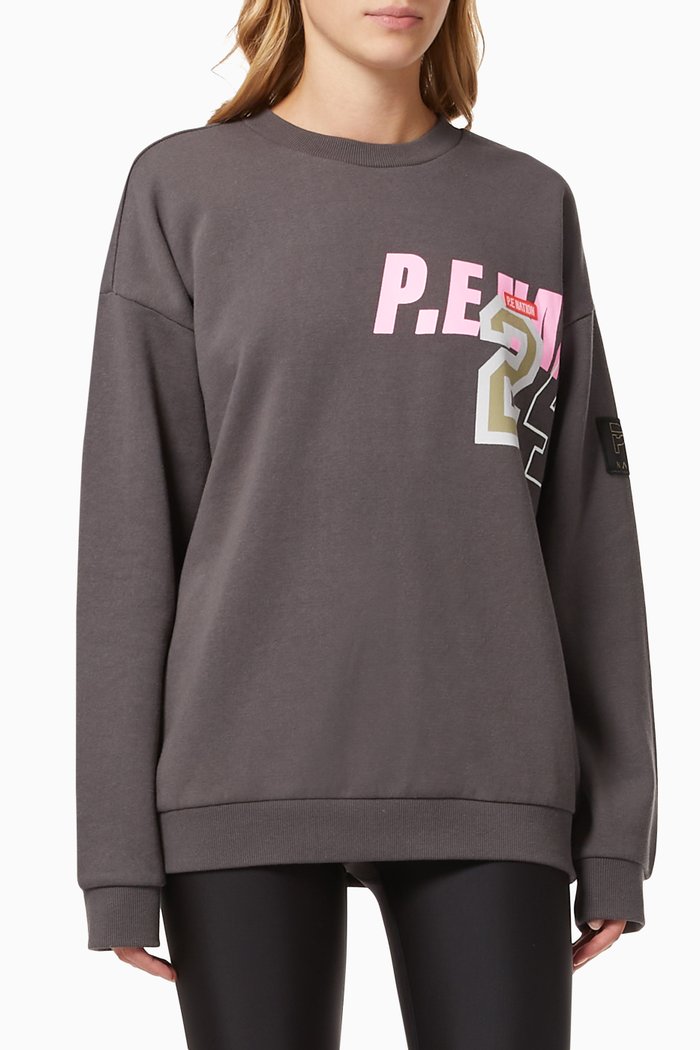 

Goal Line Sweatshirt in Organic Cotton Hemp Blend, Grey