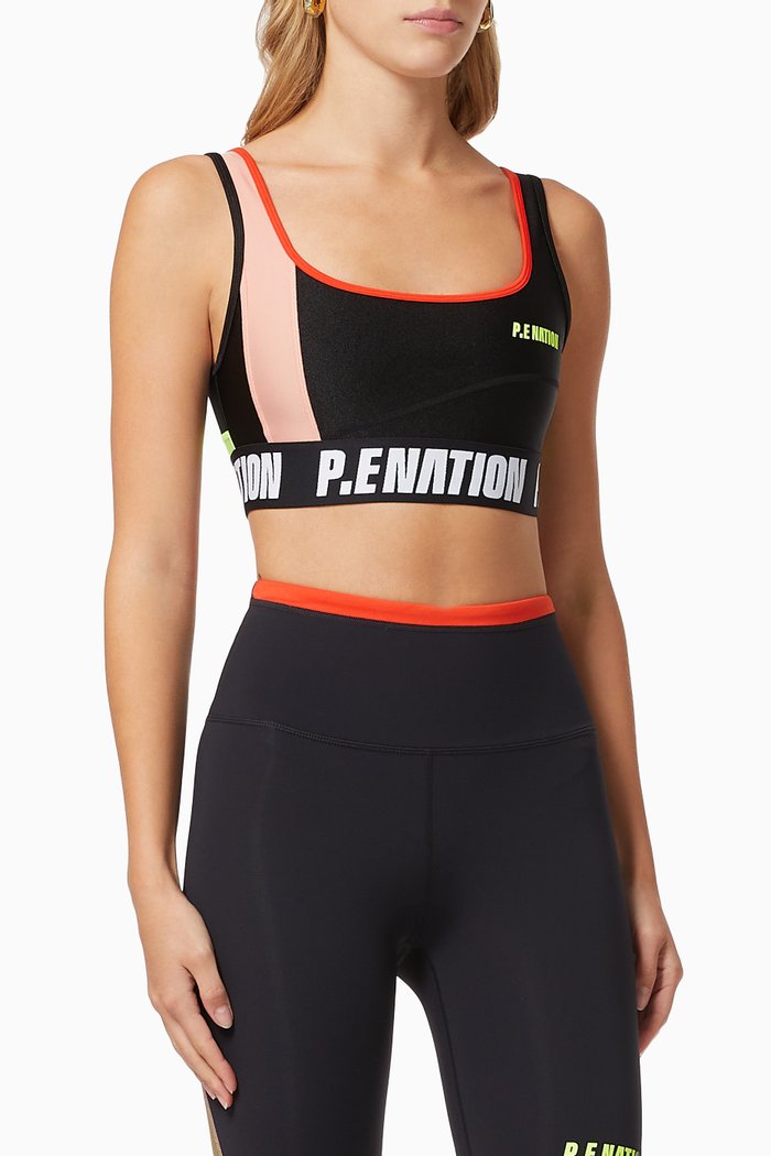 

Opponent Sports Bra in Nylon, Black