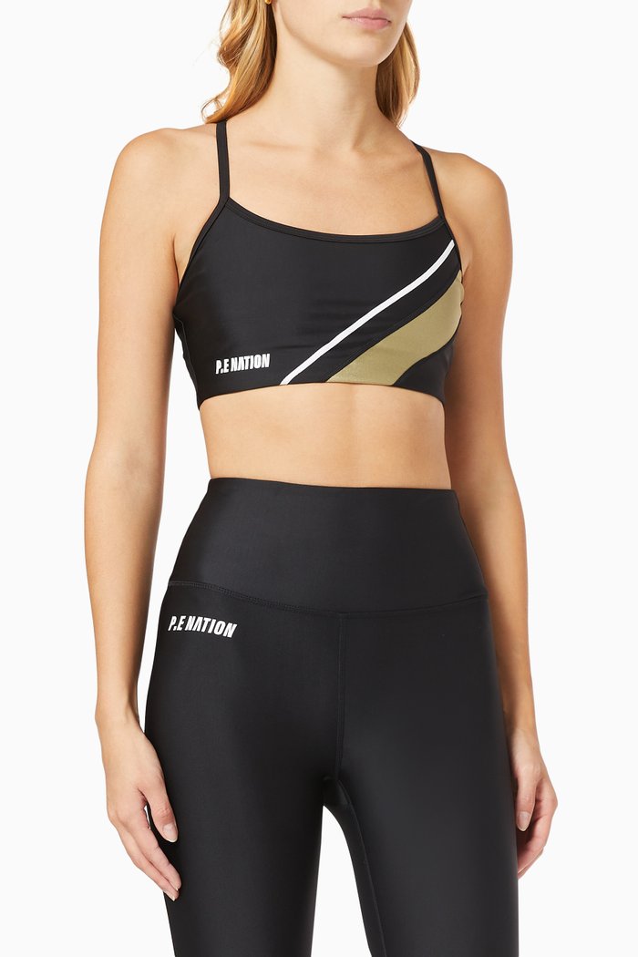 

Fortify Sports Bra in Recycled Polyester, Black