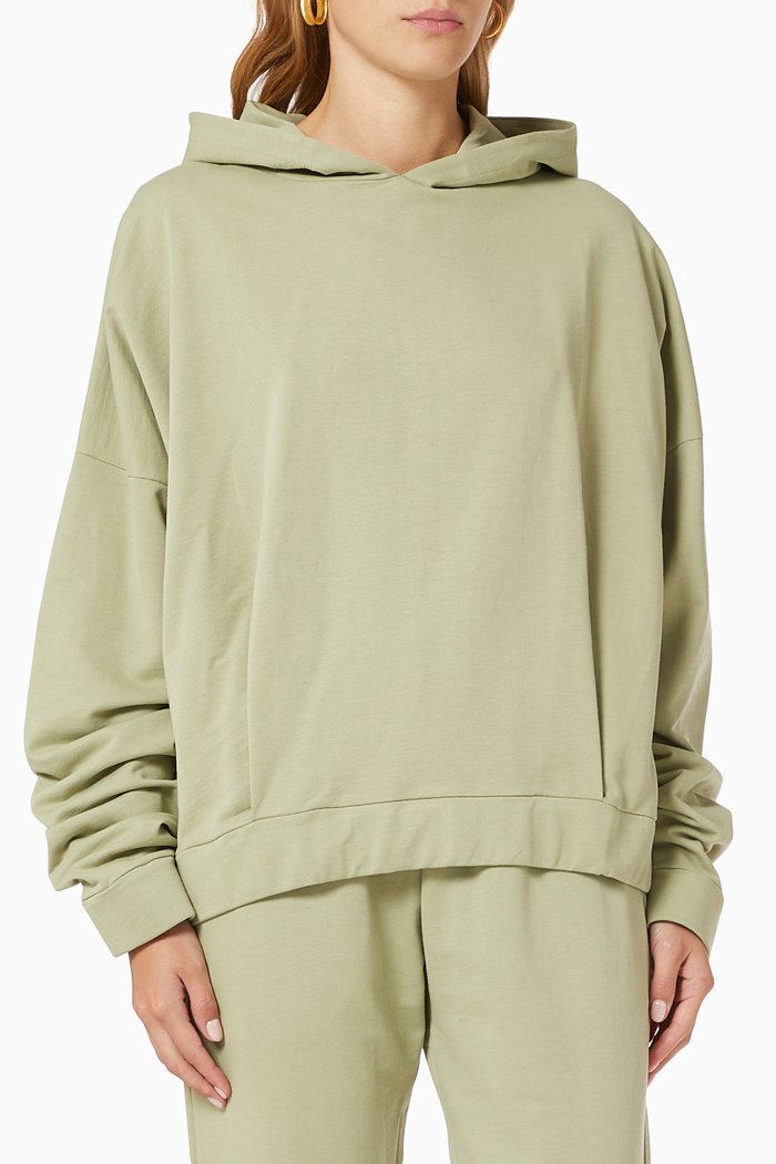 

Carol Jersey Hooded Sweatshirt, Brown