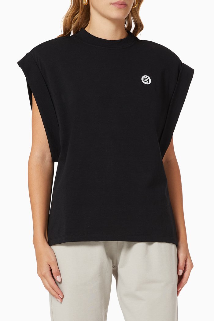 

June Muscle Tank Top, Black