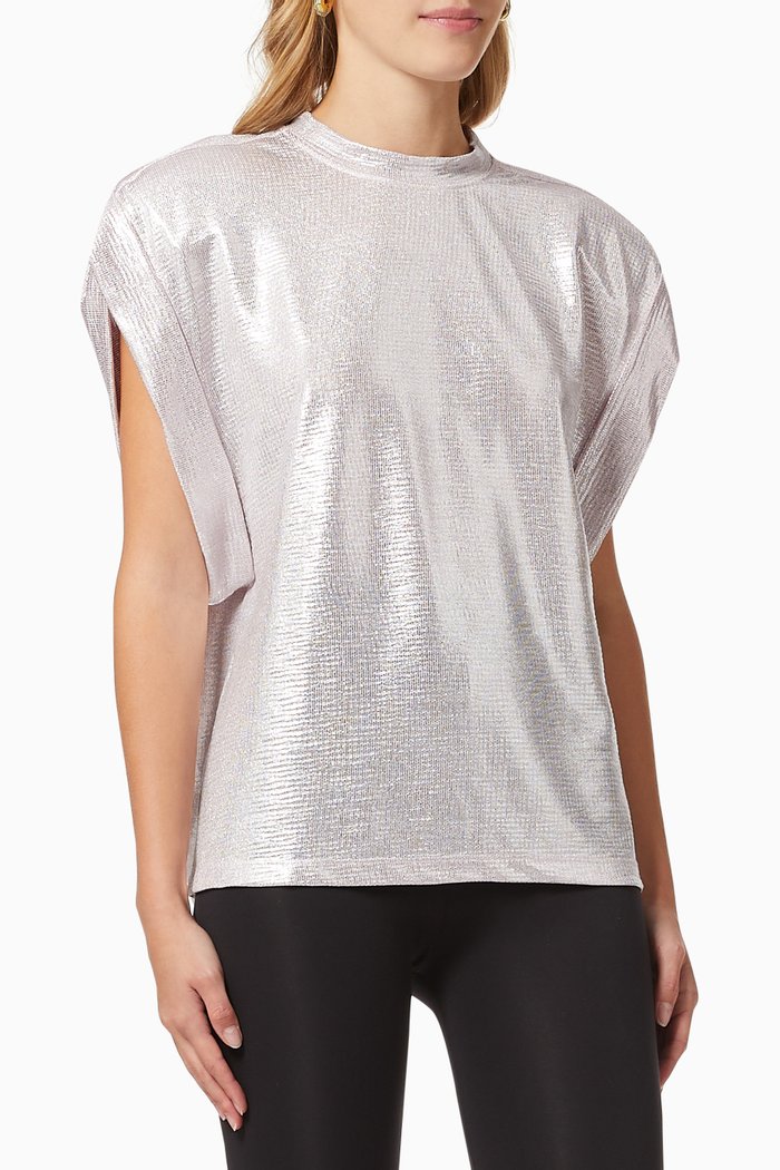 June Metallic Tank Top, Rose gold