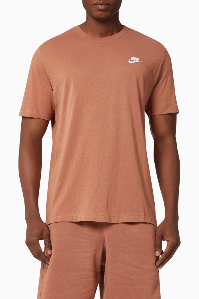 

Sportswear Club T-shirt in Cotton Jersey, Brown