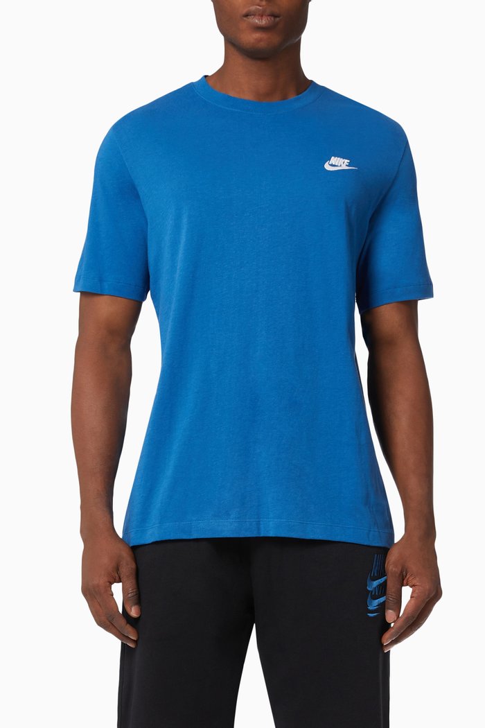 

Sportswear Club T-shirt in Cotton Jersey, Blue