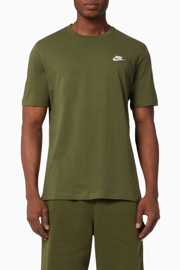 

Sportswear Club T-shirt in Cotton Jersey, Green