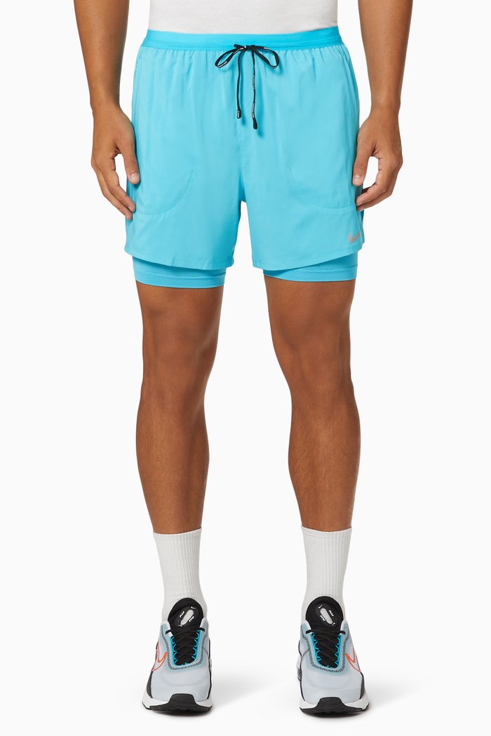 

Flex Stride 2-in-1 Running Shorts, Blue
