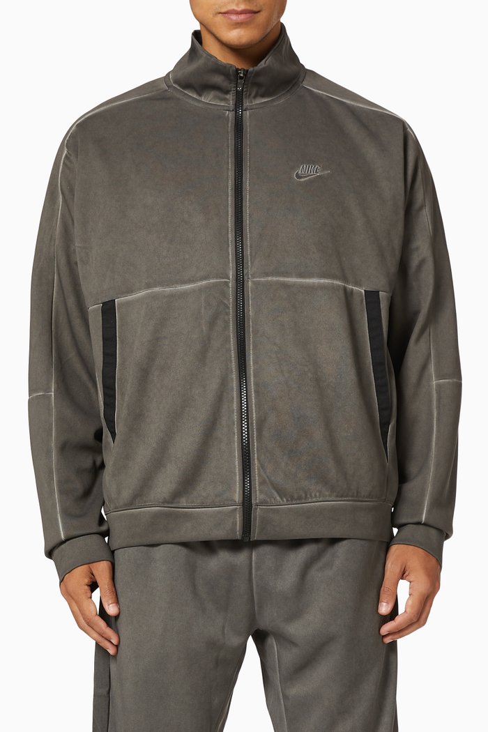 

Sportswear Jersey Jacket in Recycled Polyester, Black