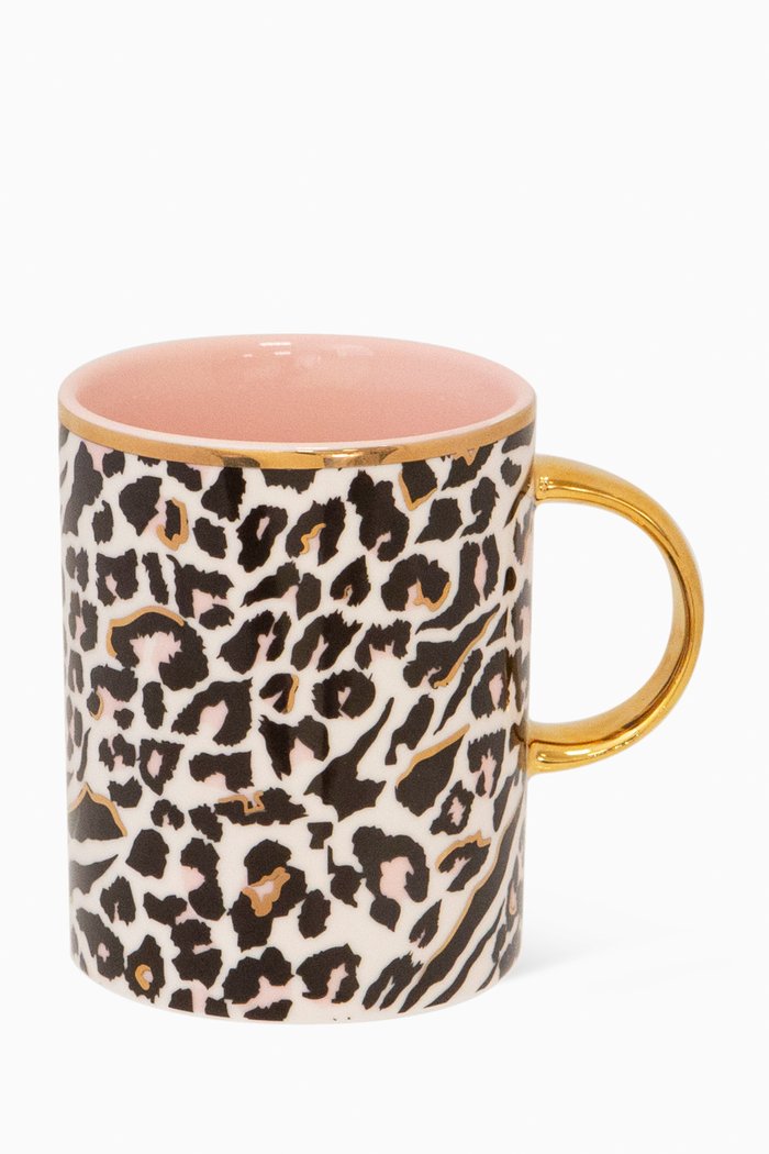 

Safari Leopard Mug in New Bone China, Black