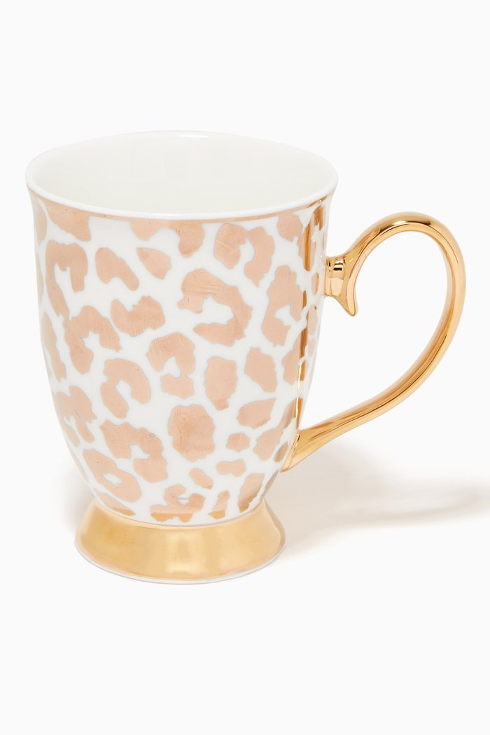 

Louis Leopard Mug in New Bone China, Gold