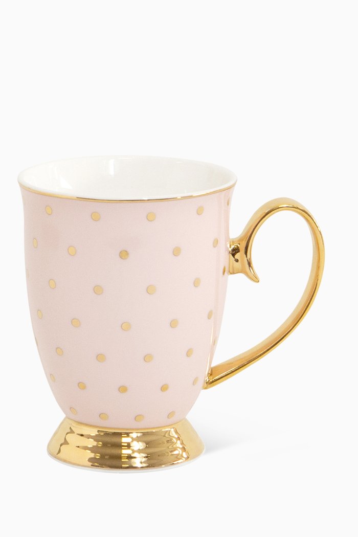 

Polka Mug in New Bone China, Pink