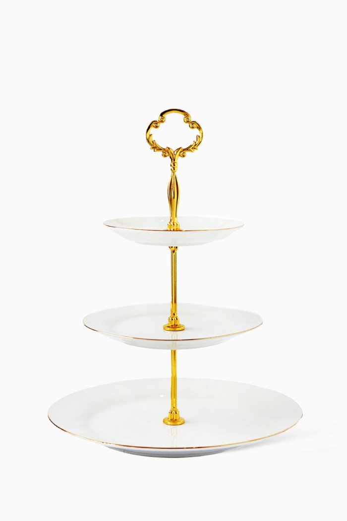 

3-tier Cake Stand in New Bone China, White