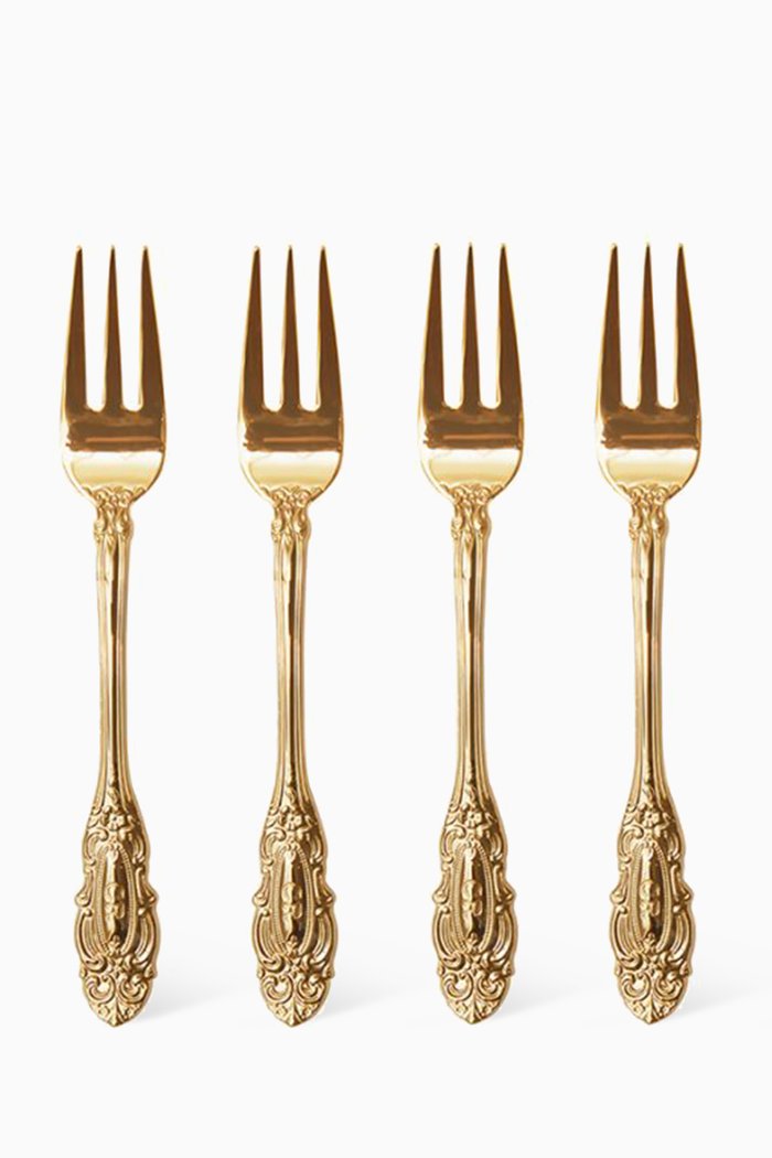 

Vintage Forks Set in 24kt Gold-plated Stainless Steel