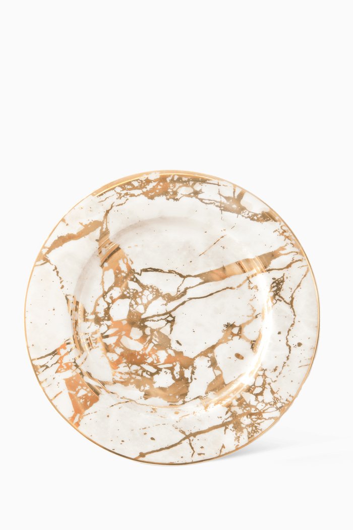 

White Celestite Side Plate in New Bone China