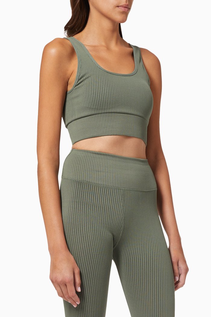 

Active Essential Ribbed Bra, Brown