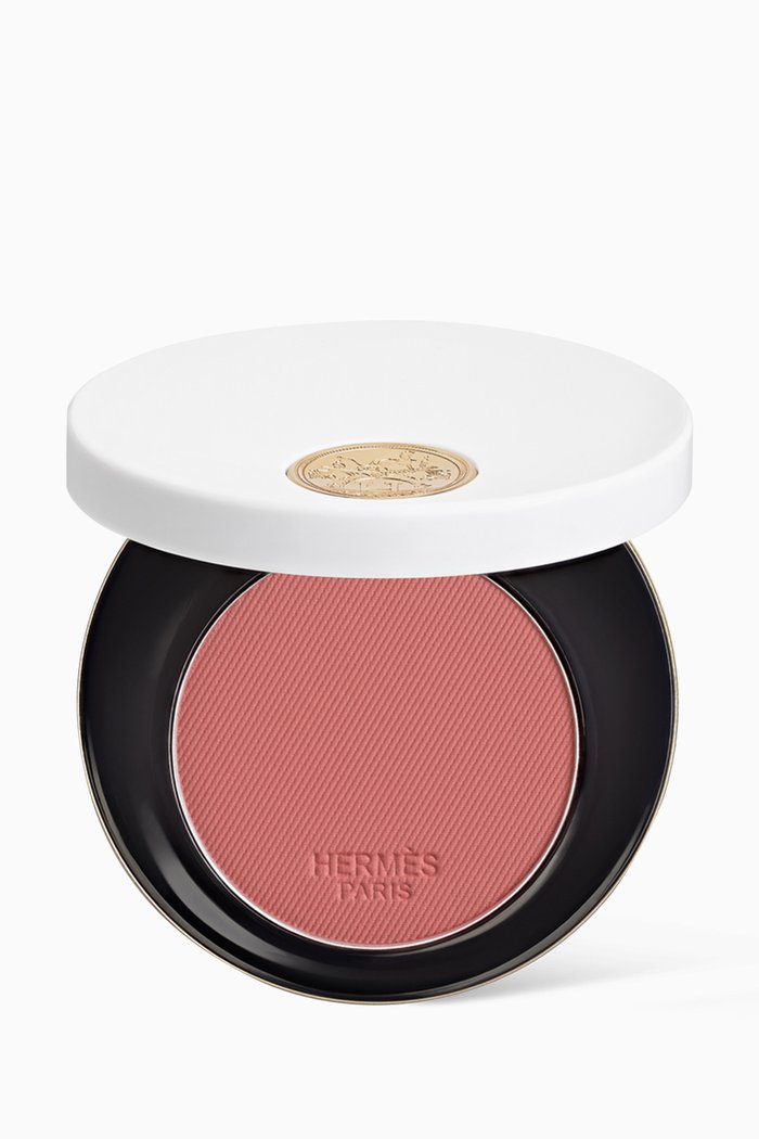 61 Rose Feu Rose Hermès Silky Blush Powder, Colourless