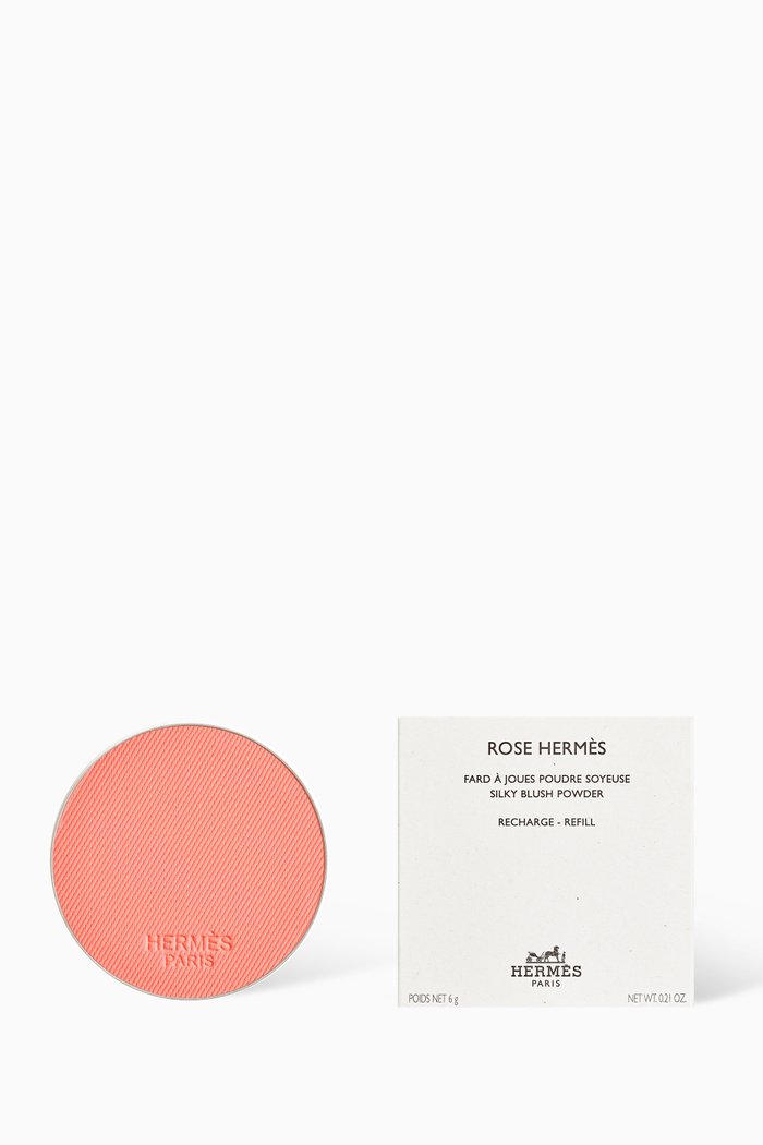 

23 Rose Blush Rose Hermès Silky Blush Refill, 6g, Multicolour