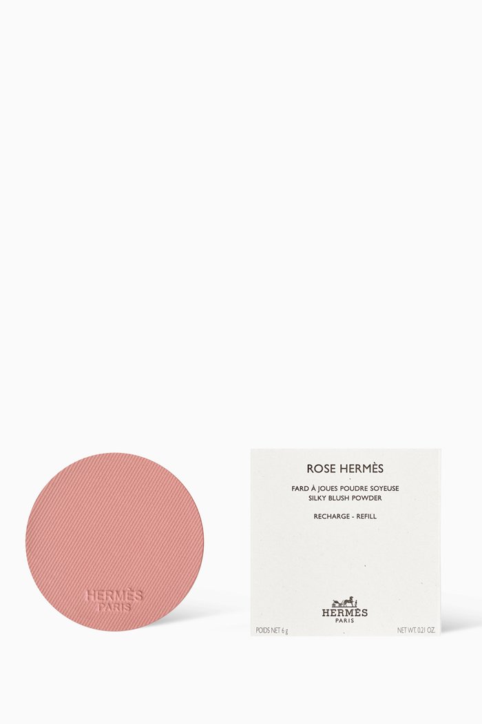 

45 Rose Ombre Rose Hermes Silky Blush Powder Refill, Multicolour