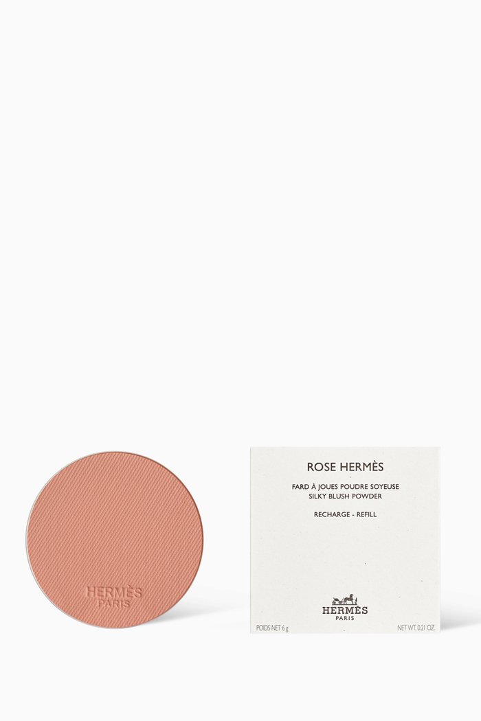 

49 Rose Tan Rose Hermes Silky Blush Powder Refill, Multicolour
