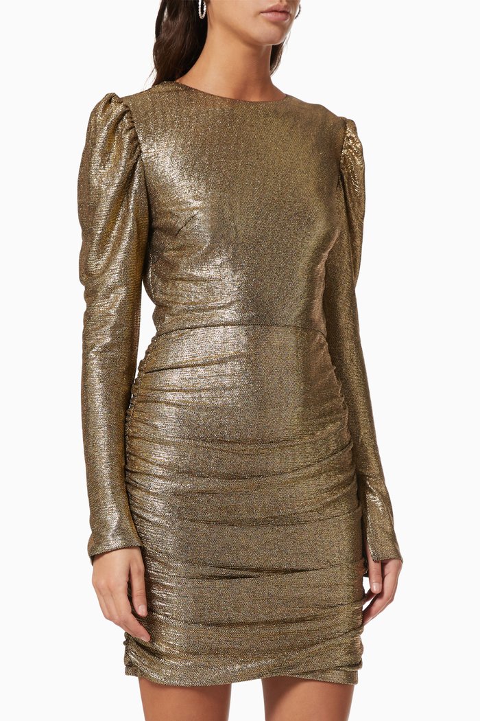 

Sophia Metallic Dress, Gold