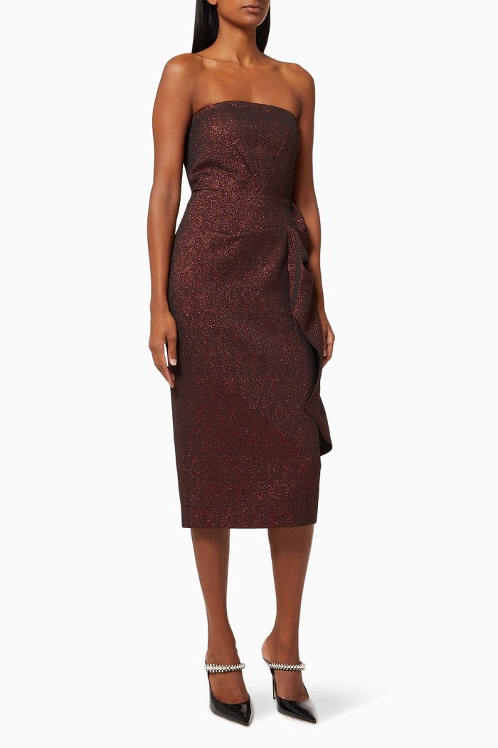 

Mialiha Shimmer Dress, Burgundy