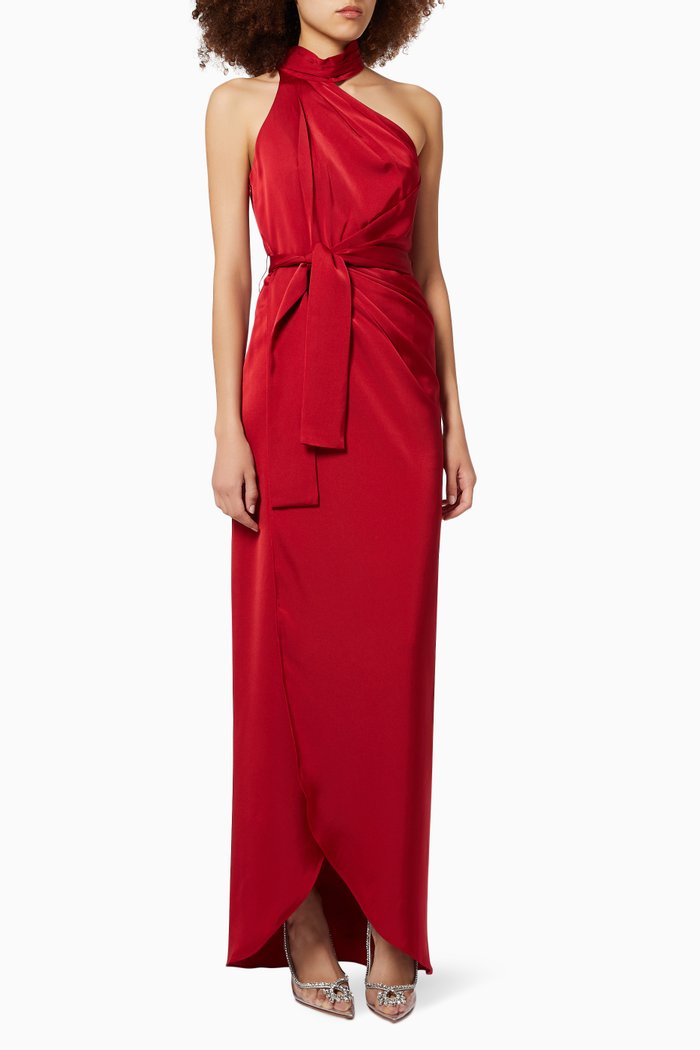 

Grace Gown in Satin, Red