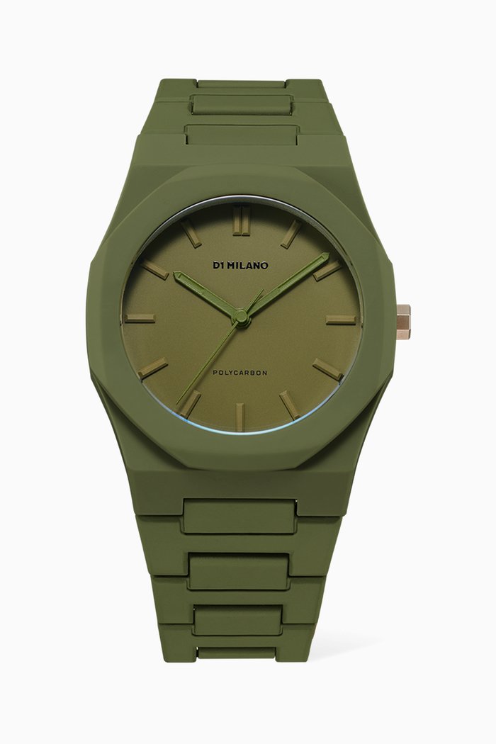 

Polycarbon Quartz Watch, 40.5mm, Green