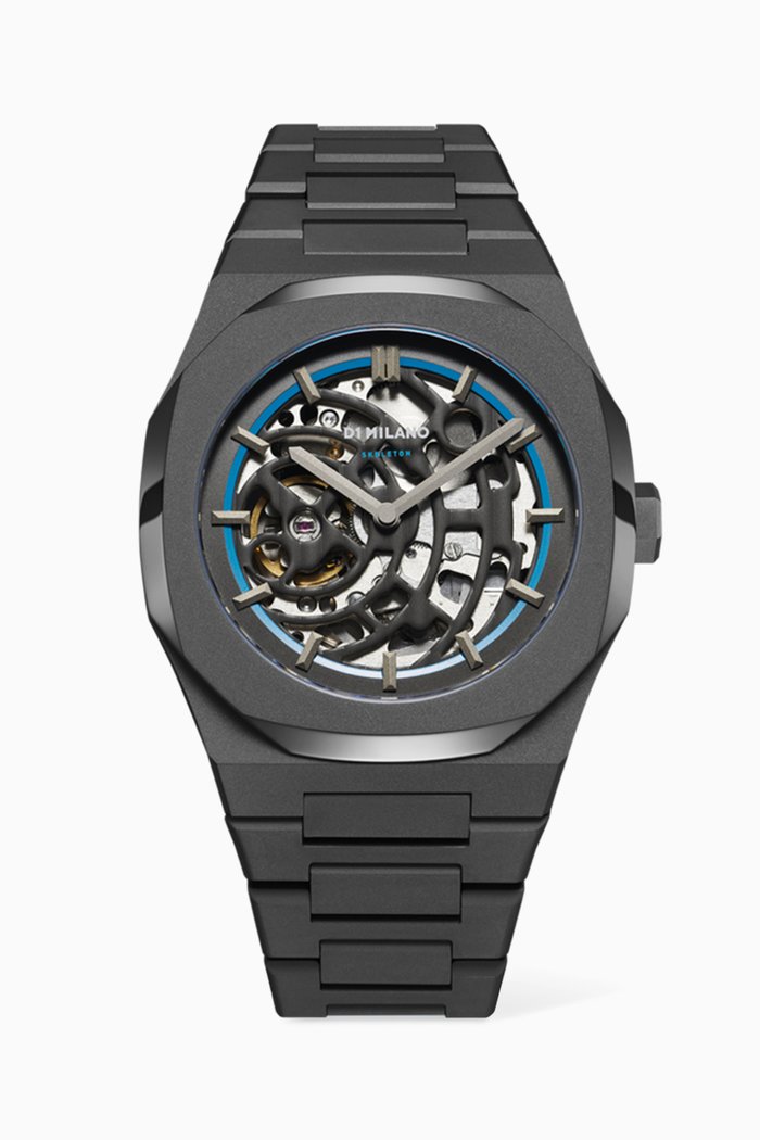 

Skeleton Mechanical Watch, 41.5mm, Grey