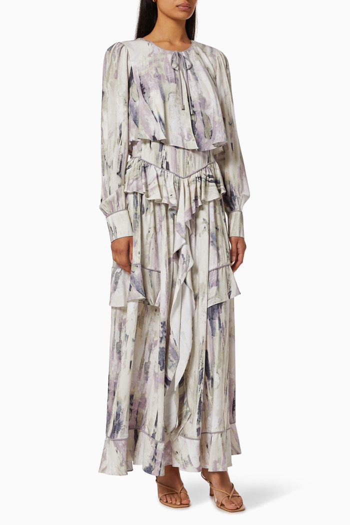 

Tiered Printed Dress, Multicolour