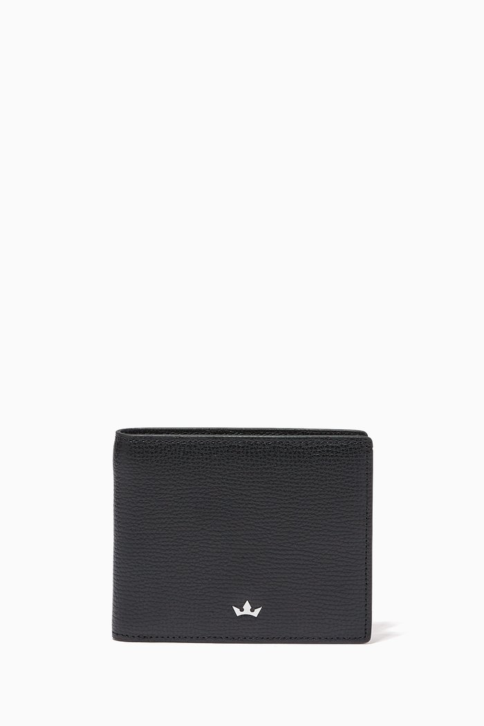 

Award 6CC Bi-Fold Wallet in Leather, Black