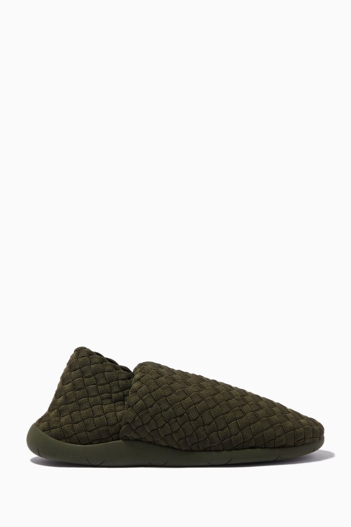 

Sneakers in Intrecciato Elastic, Green