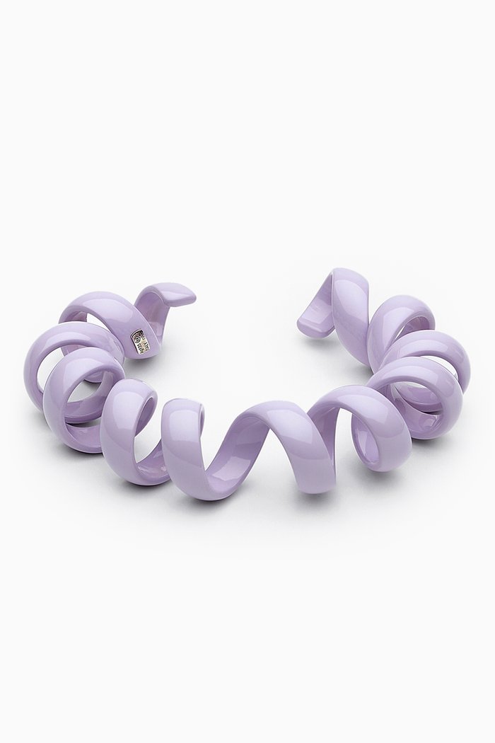 

Coiled Cuff in Enamelled Sterling Silver, Purple