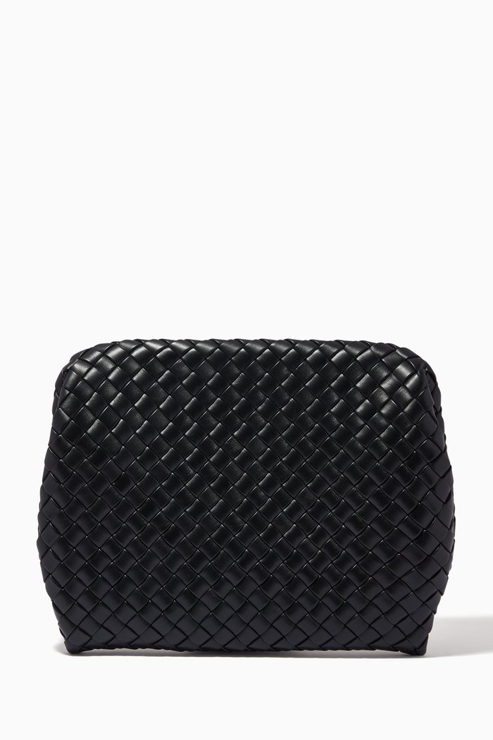 

Clasp in Padded Intrecciato Nappa Calfskin, Black