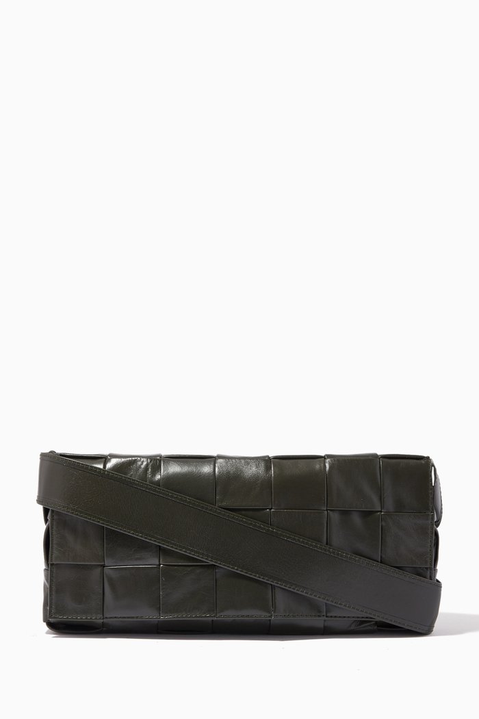 

Stretch Cassette in Intrecciato Paper Calf, Green