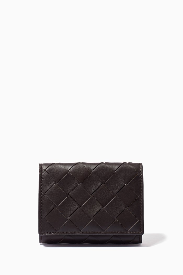 

Multi-functional Case in Intrecciato Calfskin, Brown