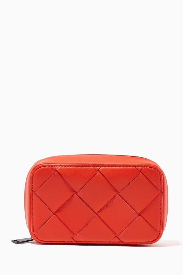 

Travel Case in Intrecciato Nappa, Orange