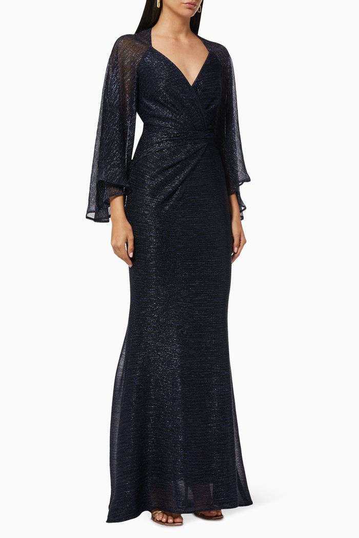 

Conley 2 Draped Gown, Blue