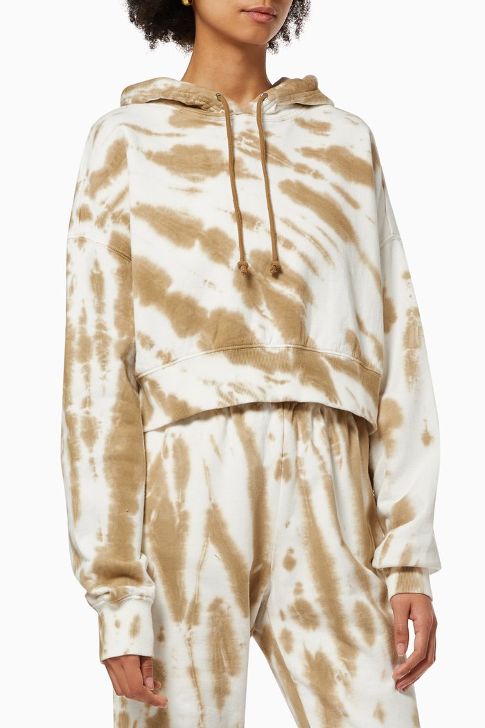 

Cropped and Cool Hoodie in Cotton, White