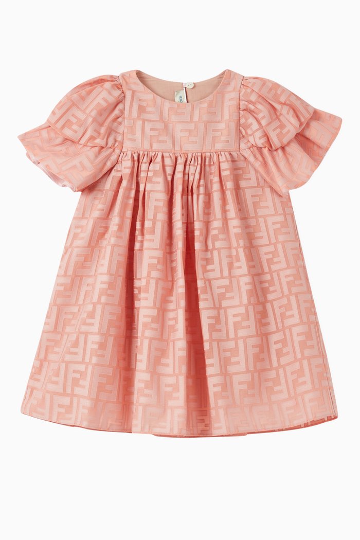 

Embroidered FF Dress, Pink