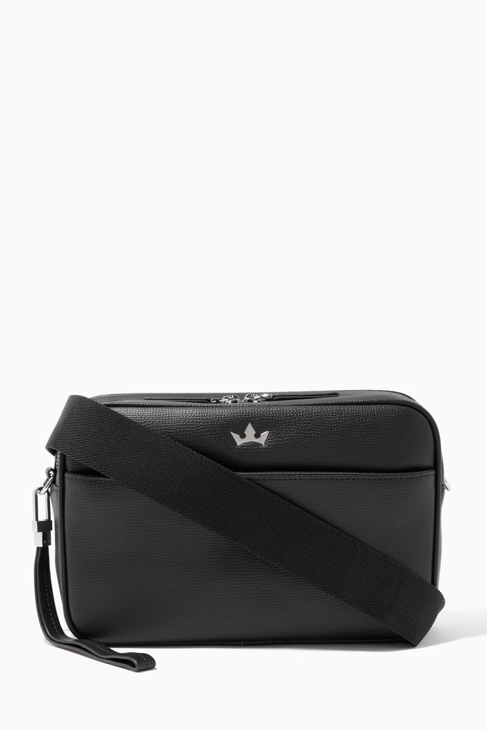 

Award 5-In-1 Messenger Bag in Italian Leather, Black