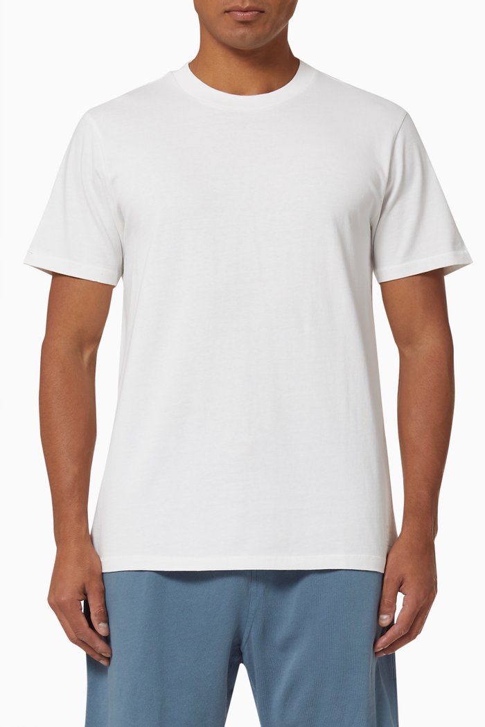 

Crewneck Tee in Garment Dyed Jersey, White