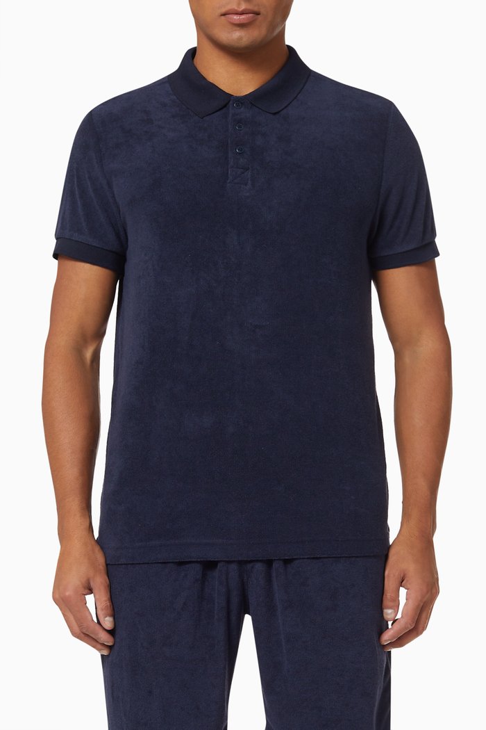 

Zach Polo in Terry Towel, Blue