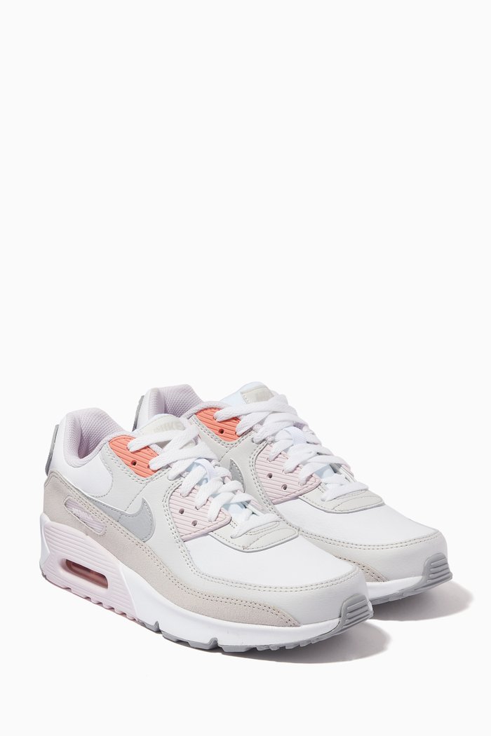 

Air Max 90 Sneakers in Leather, White
