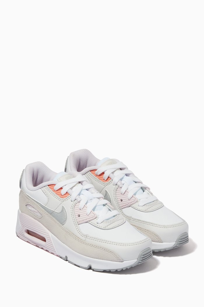 

Air Max 90 Sneakers in Leather, White