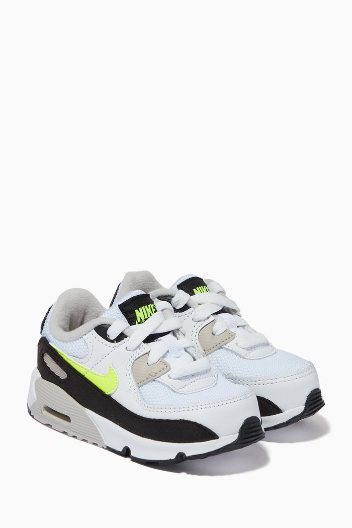 Air Max 90 Sneakers in Leather, White